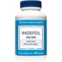 비타민 Shoppe Inositol 650MG는 건강한 간결 & 세포질 기능을 지원합니다 (300의 캡슐)