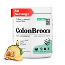 ColonBroom Psyllium Husk Powder with Stevia (Tropical Fruit) - Bloating Relief & Gut Health - Colon Broom Fiber Powder Drink - Vegan Fiber Powder Stevia Supplement, 50 서빙