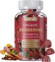 Berberine 보충교재 Gummies 1200mg: Ceylon Cinnamon를 가진 Berberine - Turmeric 우유 이틀 Artichoke를 가진 Berberine Gummies - Vegan 라즈베리 풍미 (60 조사)