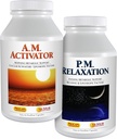 ANDREW LESSMAN A.M. 활성제와 P.M. Relaxation Kit - 각 30 캡슐 - A.M. 활성제는 P.M 동안 에너지와 지방 대사를 촉진합니다. Relaxation는 휴식의 수면을 유지