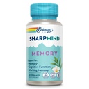 SOLARAY SharpMind 메모리 포뮬러 - 기억과 초점을위한 두뇌 보조 식품 - Cognivia, Gotu Kola & Chaga Mushroom Supplement - Ginkgo Biloba Alternative - 60 일 보증 - 30 서빙, 60 VegCaps