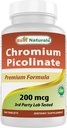 제일 자연적인 크롬 Picolinate 정제, 200 mcg, 240 조사