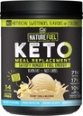 자연 연료 Keto 식사 보충 분말 - 코코넛 오일 MCT 및 잔디 볶음 버터와 함께 글루텐 무료 - 크림 바닐라 밀크 셰이크 - 14 서빙 - Pantry 친절, 17.1 Fl Oz