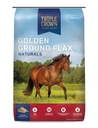 Triple Crown Golden Ground Flax, Flax for Horses, Flaxseed for Horses, Omega 3 Equine Supplement, 25 파운드