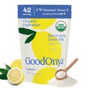 GoodONYA 유기 Hydration 전해질 음료 혼합, 증명된 유기 Hydration 분말, 비 GMO, Biochecked Glyphosate는, 낮은 설탕, 레몬 맛, 인공 풍미 없음, 42의 서빙을 해방합니다