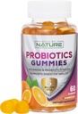 Probiotic Gummies – Digestive & Gut 건강을위한 5 억 CFUs - Occasional Bloating & Minor Abdominal Discomfort 감소 - 여성 및 어린이를위한 Probiotic Gummy - 천연 오렌지 맛 - 60 구미