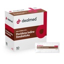 Dealmed Povidone Iodine 10 % Swabsticks - 개인적으로 부상 치료 및 휴대용 응급 키트, 50 / 박스 (1 팩)에 완벽한 패킷