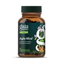 Gaia Herbs Agile Mind - 뇌 및인지 지원 초본 보충 교재 - 유기 심황 뿌리, Bacopa, 검은 후추 및 Ginkgo Biloba - 60 Vegan 액체 Phyto-Capsules (30 일 공급)