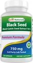 제일 자연적인 검정씨 (검정 Cumin씨 추출물 10:1) 봉사 120의 캡슐 당 750 mg