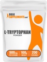 BulkSupplements.com L-Tryptophan 분말 - Tryptophan 보충교재, 아미노산 보충교재 - 글루텐 무료, 서빙 당 500mg, 100g (3.5 oz) (팩 1)