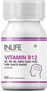 비타민 B12 B1, B5, B6, 알파 Lipoic 산 ALA, Folic 산, Inositol 보충제 - 60