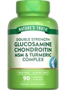 Nature's Truth Glucosamine Chondroitin MSM Complex | 90 Caplets | 심황 | 이중 힘 | 비 GMO & 글루텐 무료 보충