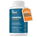 Dr. Tobias Turmeric Curcumin 1500mg with BioPerine - 공동 지원, 전반적인 활력 및 면역 건강, 120 Vegan 캡슐, Non-GMO를 위한 95% Curcuminoids를 가진 여분 힘 보충교재