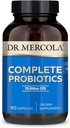 Mercola Complete Probiotics - 90 서빙 - 일일 프로 바이오 틱 보충 - 70 억 CFU - 산 & Bile - 소화 건강 및 지원 면역 체계를 촉진