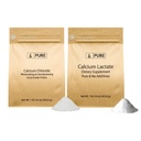 순수한 본래 성분 칼슘 염화물 & 칼슘 Lactate 뭉치, (1lb) 규정식 보충교재, 정밀한 분말
