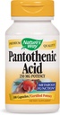 자연의 방법 Pantothenic 산 250 밀리그램 효능, 100 캡슐. 3병 팩