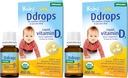 Ddrops 1072834 400 IU 아기를 위한 액체 비타민 D3 하락, 0.08 Fl. Oz (4의 포장)