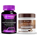 WELLNESS LABSRX Nattokinase 보충교재 캡슐 5000 FU - 버섯 커피 혼합
