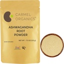 CARMEL ORGANICS Ashwagandha 뿌리 분말 7.5 Ounce, 비 GMO & 글루텐, 자연, 아니아 Somnifera, 추가 보존 없음, 인도 농부에서 직접 소스