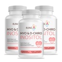 Myo-Inositol & D-Chiro Inositol 여성을위한 보충 - 이상 40 : 1 비율 - 지원 여성 호르몬 균형 및 불임 및 Ovarian 건강 - Vegan 분말 캡슐 - 90 일 공급