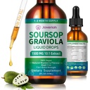 Soursop Graviola 액체 드롭은 Sea Moss Extract, Soursop Bitters Liquid for Cell Support & Regeneration, Immunity, Liver, Antioxidant, Graviola Leaves Extract 2 개월 공급 60ML