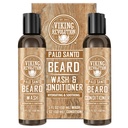Viking Revolution은 Argan Oil과 Jojoba Oil을 가진 남자를위한 세탁 및 Beard 컨디셔너 - Beard Softener 및 Strengthener Beard Care Beard 샴푸 및 컨디셔너 (5oz, Palo Santo)