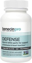 Benecin Defense PRO 3000 mcg 캡슐 당 안정화 된 Allicin | 흑 마늘에서 SAC 및 폴리 페놀의 높은 수량 | 면역 기능 채식 모자의 강력한 지원 (100)