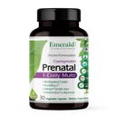 에메랄드 연구소 Prenatal 1-Daily 멀티 - 메틸화 된 Folate, 철, 전체 식품 혼합 및 더 - Soy-Free, 글루텐 - 무료 - 30 야채 캡슐