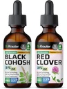 BIO KRAUTER Black Cohosh Tincture 2 Fl. Oz. & 레드 클로버 Tincture 2 Fl. Oz.