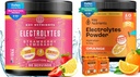 KEY NUTRIENTS Electrolytes & Multivitamin Hydration Powder 번들 – Juicy Strawberry Lemonade & Tangy Orange Electrolyte Powders (90 서빙 각) – Sugar-Free, Keto-Friendly, Calories 없음
