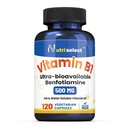 비타민 B1 500MG의 120의 캡슐, 비 GMO, 채식주의자, 글루텐 자유로운, Benfotiamine