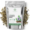 Elanen 자연적인 Licorice 뿌리 1 lb. (16 oz.), USDA에 의하여 증명되는 유기 Licorice 뿌리 차, Licourice 대량 Chopped, Liquorice, Raiz de Regaliz Licrice, Glycrhiza glabra, 커트 & Sifted