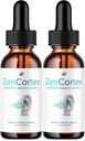 ZenCortex Tinnitus Ear Drops - ZenCortex 24, Zen Cortex Liquid Drops, ZenCortex 리뷰, 귀 구호를위한 ZenCortex 드롭 (2 팩 - 2 개월 공급)