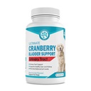 Wanderfound Pets Ultimate Cranberry Bladder UTI Support Supplement for Dogs - Cordyceps 버섯이있는 Dog Urinary Tract Infection Incontinence 공식 - Bacon & Liver 풍미 - 90 Chewable Tablets