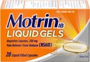 Motrin IB 200mg 액체 젤 - 20 ct의 3 팩