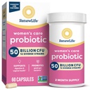 갱신 생활 여자의 Probiotic 캡슐, 보장되는 50억 CFU, 지원 PH 균형, 질, Urinary, 소화 및 면역성 건강 (2), L. Rhamnosus GG, 낙농장, 간장 및 글루텐 자유로운, 60 조사
