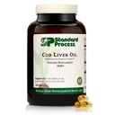 Standard Process Cod Liver Oil - 오메가-3 지방산 및 비타민 A 및 D - Bone & Tooth Health Support와 함께 건강한 피부 & 아이 - 글루텐 - 무료, 비 - 데리 & Non-Soy - 180 Softgels (60 인분)