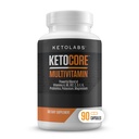 Ketocore Keto Vitamins | Keto Multivitamin for Men & Women | Keto Supplements & Carnivore Diet Supplements, Keto Friendly Multivitamin | No Keto Flu | Magnesium & Potassium의 풍부한 | 90 캡슐