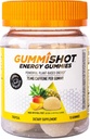 GummiShot 에너지 Gummies, 병, 긴 지속 에너지 부스터, 열대 (15ct) 당 식물 기반 카페인 Chews의 1125 mg