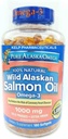 순수한 알래스카 Omega-3 야생 알래스카 Salmon 기름 1000mg Softgels 180-Count