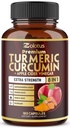 1개의 Turmeric Curcumin + Apple Cinder Vinegar 캡슐, Ashwagandha, Ginger, Garlic 전구, 180의 캡슐을 가진 6 달 공급에 대하여 7