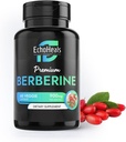 Berberine 보충교재 - Ceylon Cinnamon, Turmeric, Piperine, 비타민 B6, C, D - Vegan-Friendly - 60 식물성 모자, 900mg에 근거를 두는 자연적인 식물.