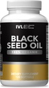 IVL - 유기 검정씨 기름 - 120 Softgel 캡슐 - (포장 당 1000mg) - 순수한 찬 눌러진 Nigella Sativa씨 기름 - Omega 3 6 9, 산화 방지제, Thymoquinone - 까만씨 기름 액체 캡슐