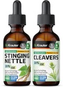 BIO KRAUTER 스팅 Nettle Tincture 2 Fl. Oz. & Cleavers Tincture 2 Fl. Oz.