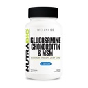 NutraBio Glucosamine Chondroitin & OptiMSM 보충교재, 합동 지원 공식 - 120의 캡슐 (120 조사)