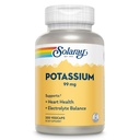 Solaray 칼륨 99 mg - 전해질 균형 공식 - Electrolytes, Vascular 및 심장 건강 지원을위한 칼륨 보충 - 60 일 환불 보증, 실험실 검증, 200 봉사, 200 VegCaps