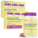 Curist Esomeprazole 20mg 캡슐 Delayed-Release 84 Count - Heartburn Relief 용 산성 Reflux Medicine - 42 카운트 캡슐 (84 총)의 두 팩 - 산성 Reflux Relief