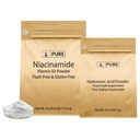 PURE ORIGINAL INGREDIENTS Hyaluronic 산과 Niacinamide 뭉치, 각종 크기, 홍조 자유로운, 정밀한 분말