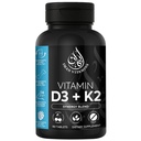 할랄 비타민 D3 with K2 Chewable Tablets - 비타민 D 2000 iu + Menaquinone-7 (MK7) | 심장 건강, 뼈 및 근육 건강 지원 | 남성과 여성 90 개