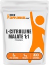 BulkSupplements.com L-Citrulline Malate 1:1 분말 - Citrulline 분말, 아미노산 보충 - Unflavored & 글루텐 무료 - 서빙 당 3g, 1kg (2.2 lbs) (1의 포장)